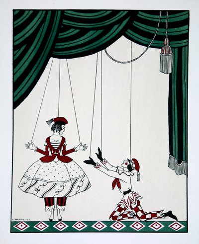 Petroushka, from the series Designs on the dances of Vaslav Nijinsky by Mikhail Shibanov